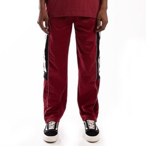 KAPPA 10 ARPAN RED BORDEAUX BLACK TRACKPANTS